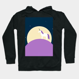 Moon Unicorn Minimal Hoodie